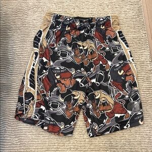 Flow Society Black and Brown Graphic Shorts